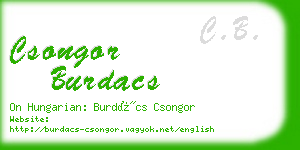 csongor burdacs business card